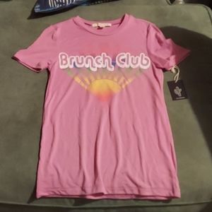 Cactus & Pearl S pink Brunch Club Soft T